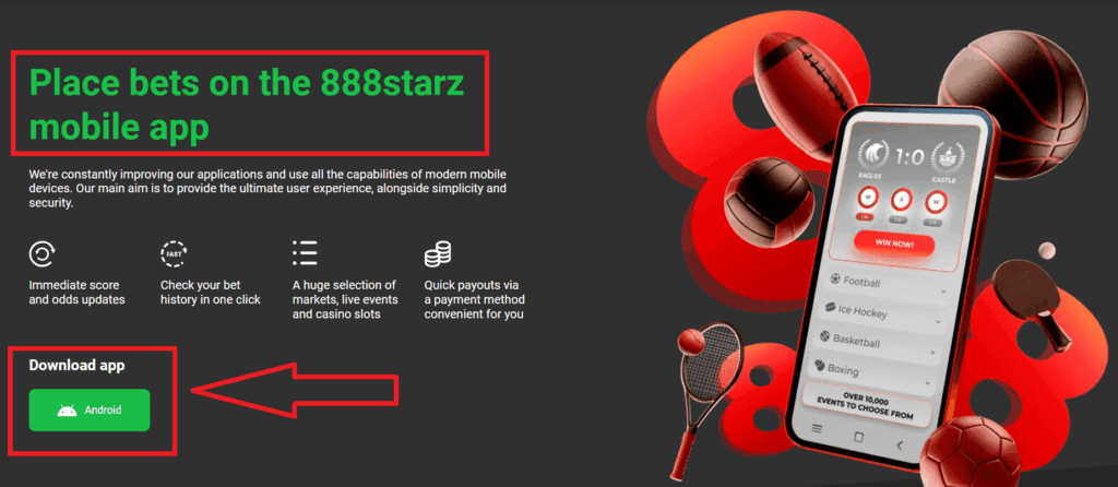 888starz Login Register of Mobile Betting